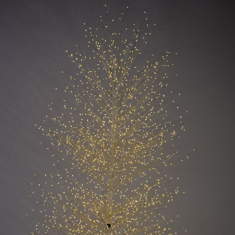6.75' Pre-Lit Birch Artificial Tree, LED Warm White Lights
