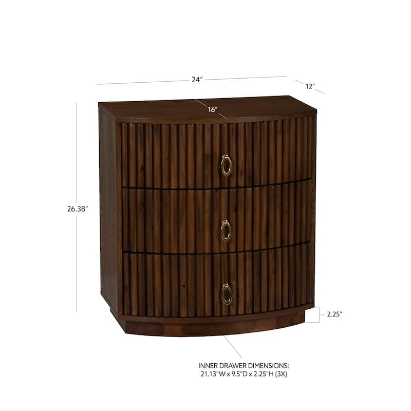 Chantel 3 Drawer Nightstand