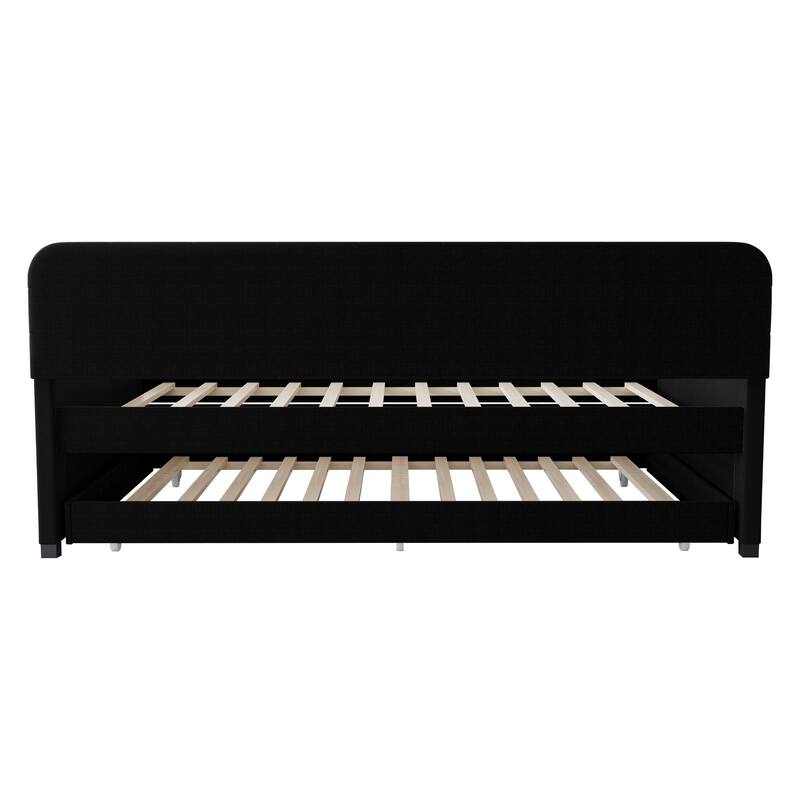 Clayfell Elyria Diamond Button Tufted Velvet Upholstered Daybed