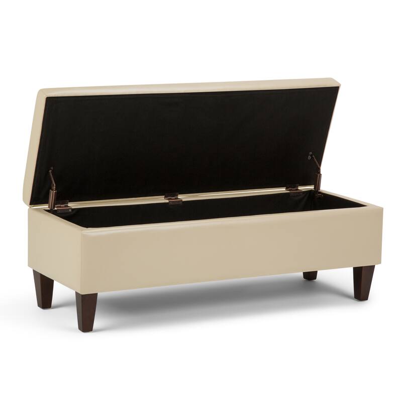 WYNDENHALL Garret 48 inch Wide Contemporary Rectangle Storage Ottoman