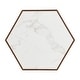 preview thumbnail 28 of 28, Christopher Knight Home Hexagonal Rustic Retro Wood Coffee Table with Marble Tops and Drawers