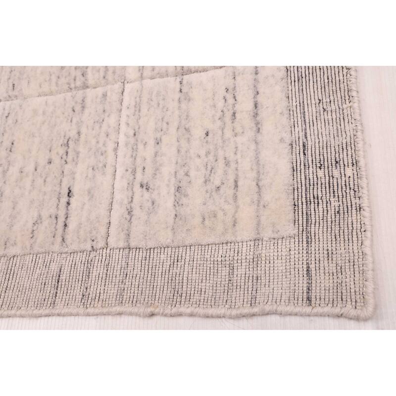 ECARPETGALLERY Hand-knotted Looma Light Grey Wool Rug - 8'3 x 9'11