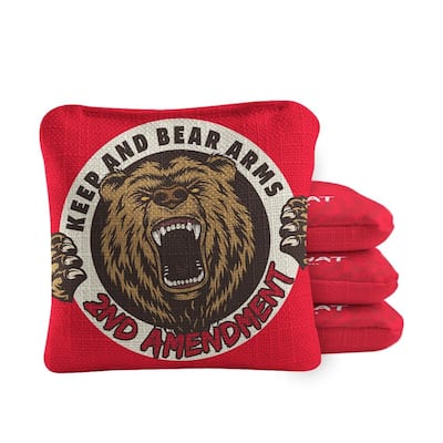 2nd That Red Dual Sided Cornhole Bags