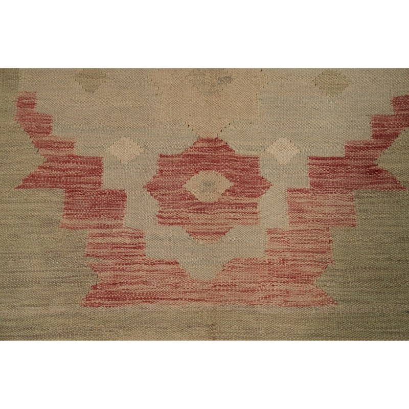 Hand Woven Oriental 100% Wool Carpet Southwestern Tribal Multi-Colored Kilim Area Rug - 7' 10'' X 4' 6''