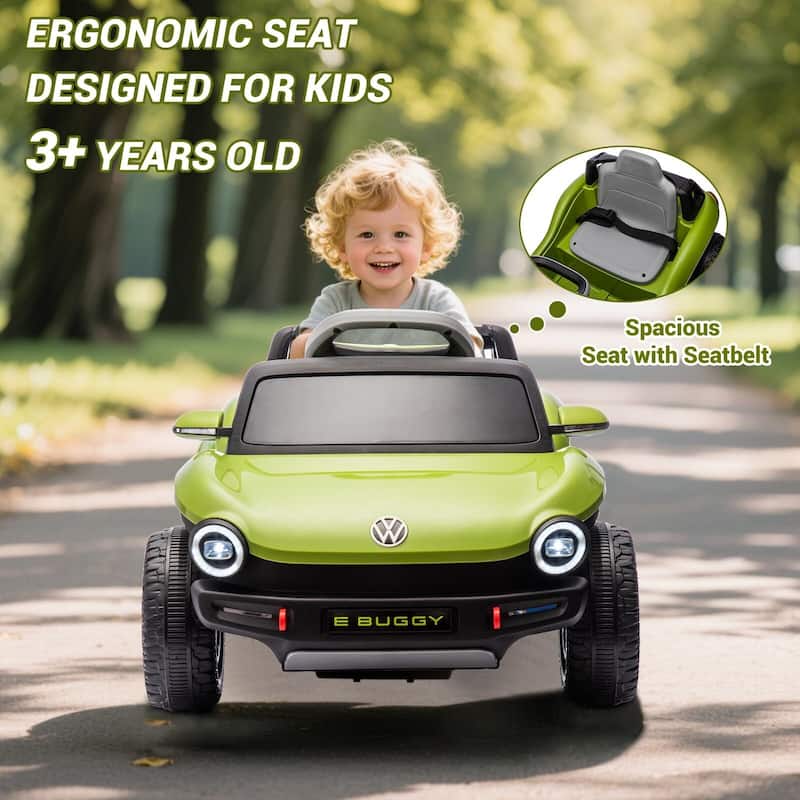 12V Ride On Car for Kids Licensed Volkswagen Beetle