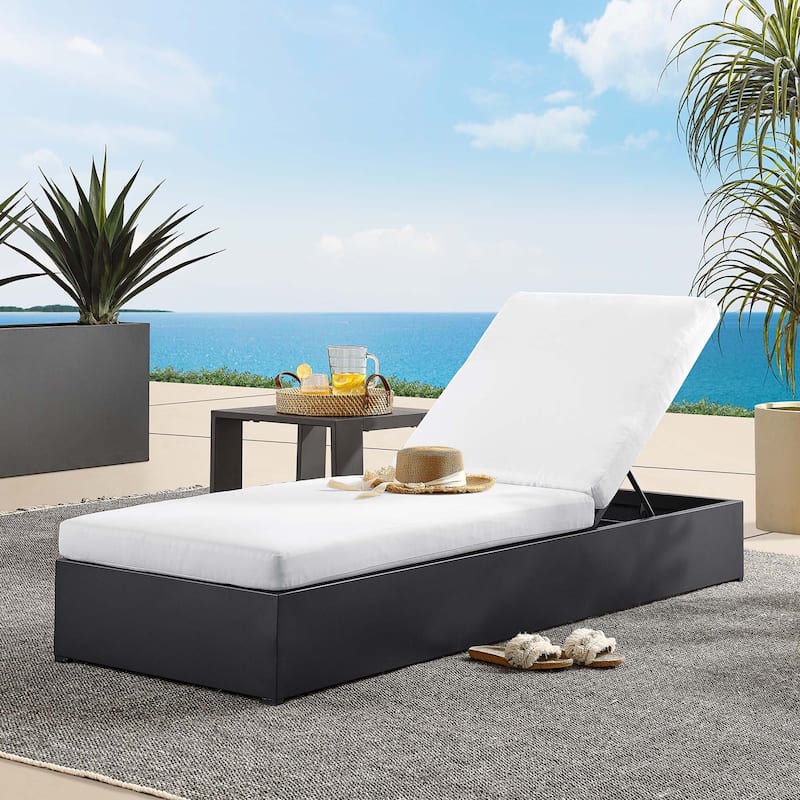 Tahoe Patio Aluminum Chaise Lounge Chair - White