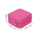 preview thumbnail 8 of 9, Travel Jewelry Case Jewelry Organizer Box with Mirror Square Style 1 Red