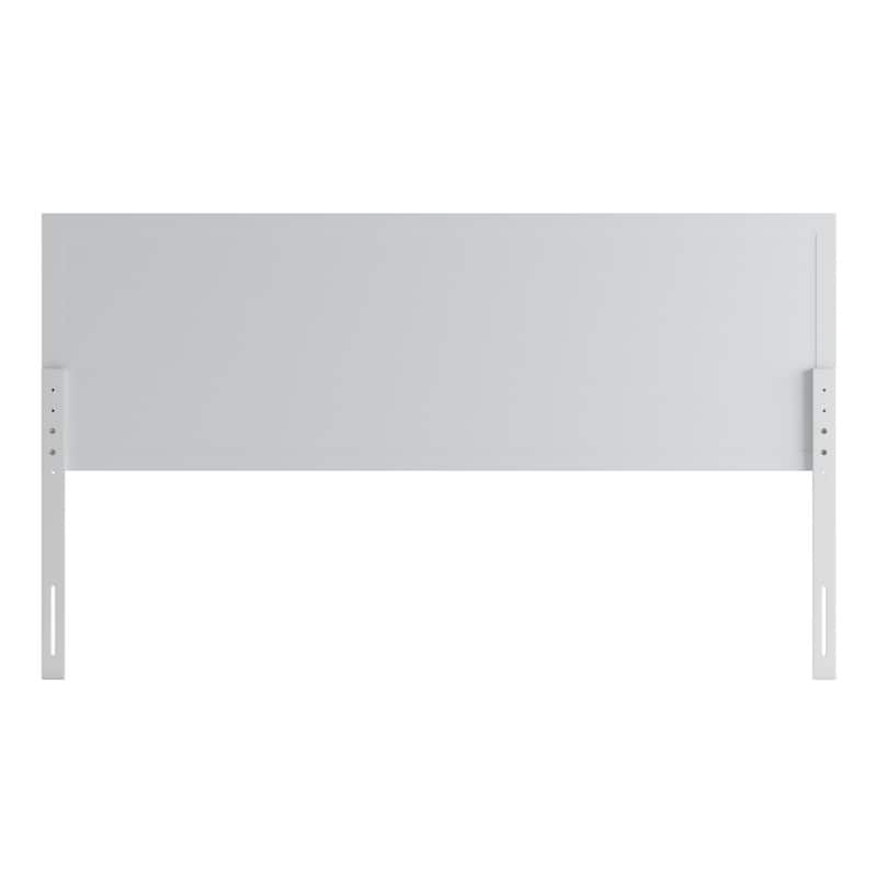 Contemporary Paneled Wooden Headboard Only