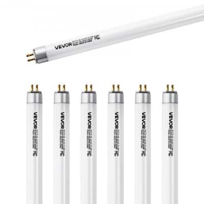 White 21 inches T5 Fluorescent Bulbs 6-Pack Warm White 1100 Lumens - 20.91 L x 0.63 W x 0.63 H