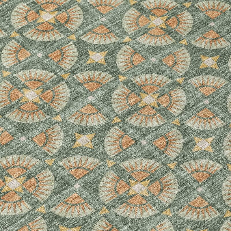 Machine Washable Indoor/ Outdoor Modern Roeland Chantille Rug