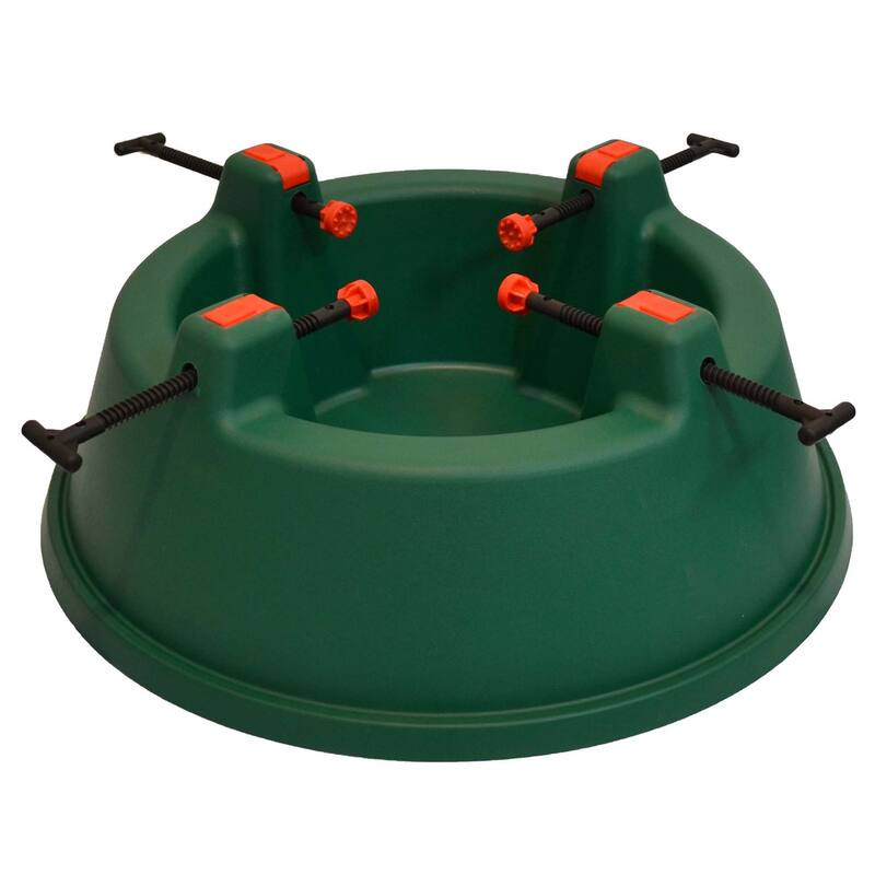 Green Wide Mouth Simple Set Live Tree St -Hold Trees Up To 8ft
