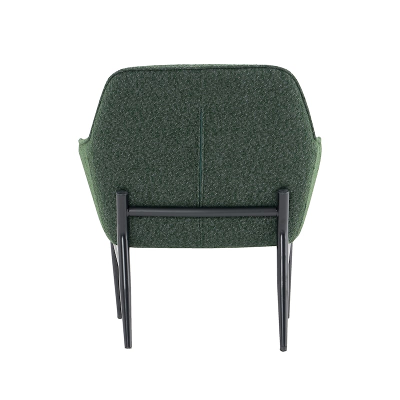 Porthos Home Hali Fabric Upholstered Accent Chair with Pillow, Steel Legs