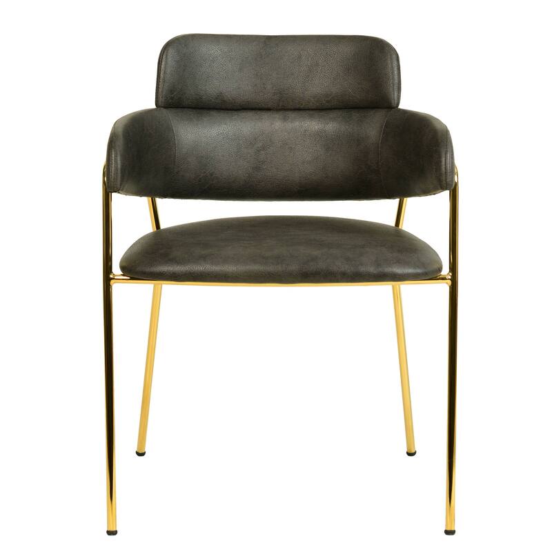 LeisureMod Axis Set of 4 Mid-Century Modern Dining Chair, Elegant Accent Side Chair for Home Office & Kitchen