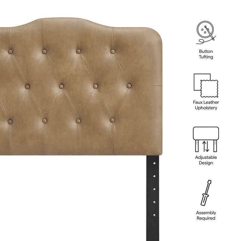 Annabel Faux Leather Headboard