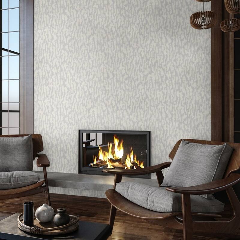 Abstract Metallic Accents Glam Solid Color Wallpaper