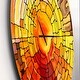 preview thumbnail 3 of 8, Designart 'Return of Stained Glass' Oversized Modern Wall CLock