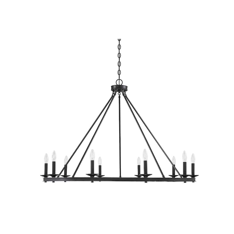 Savoy House Middleton 10 Light 45" Wide Taper Candle Ring Chandelier