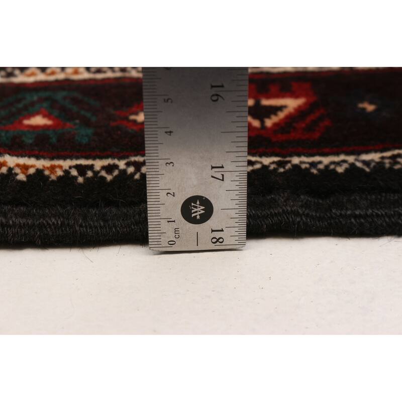 Teimani Black Rug 3'9" x 6'7" - 3'9 x 6'7