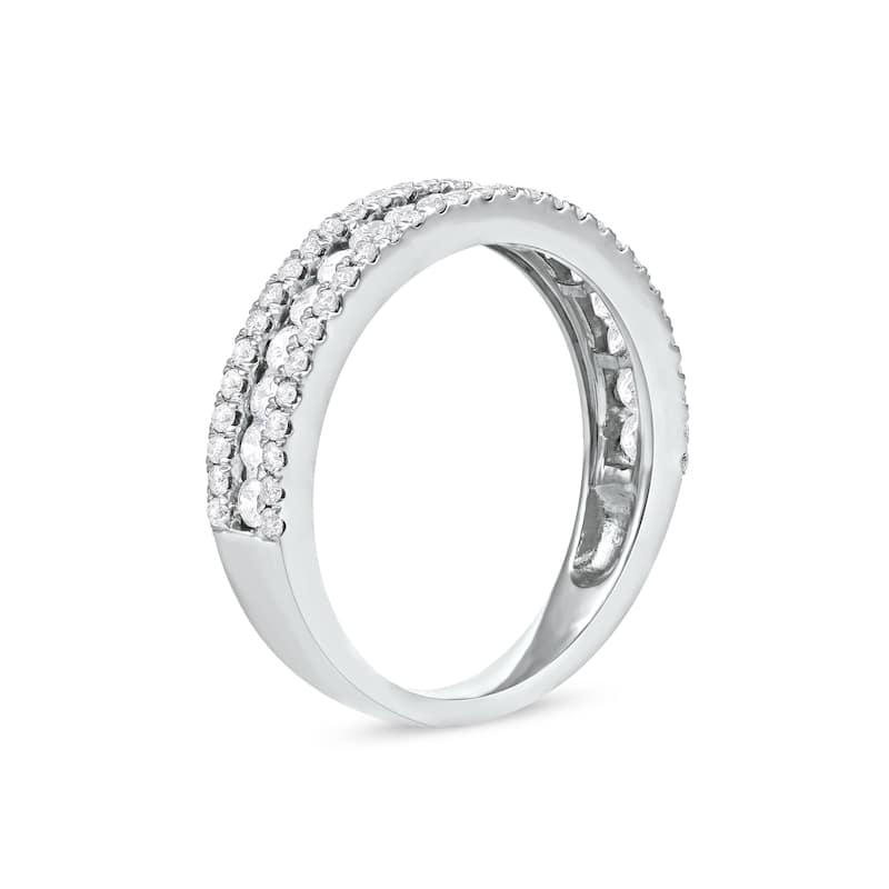 IGI Certified 3/4ct TDW Diamond Wedding Band in 14k Gold for Women