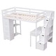 preview thumbnail 54 of 55, Twin size Loft Bed with Desk, Storage Drawers and Stairs