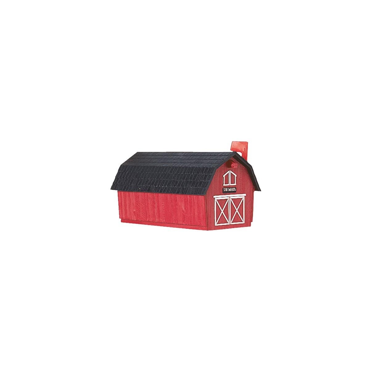 Shop Flambeau Red Barn Poly Mailbox Free Shipping On Orders Over