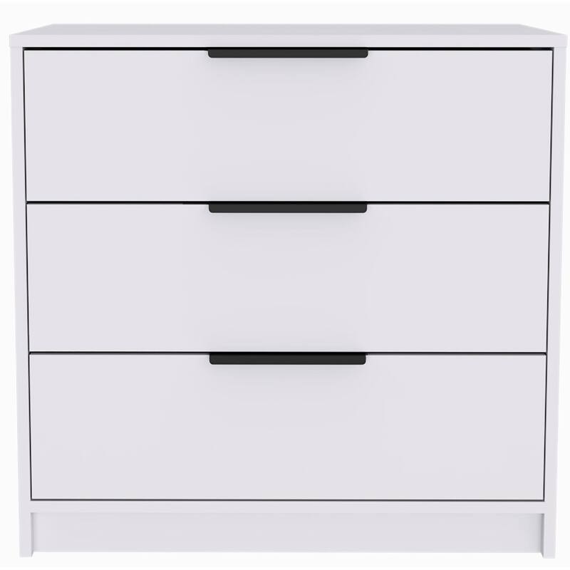 3 Drawers Dresser, Superior Top -Dark Brown