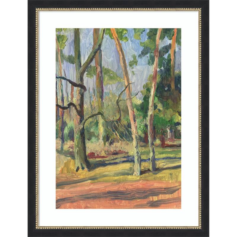 Pleinair landscape by Catalina Somolinos Wood Framed Wall Art Print