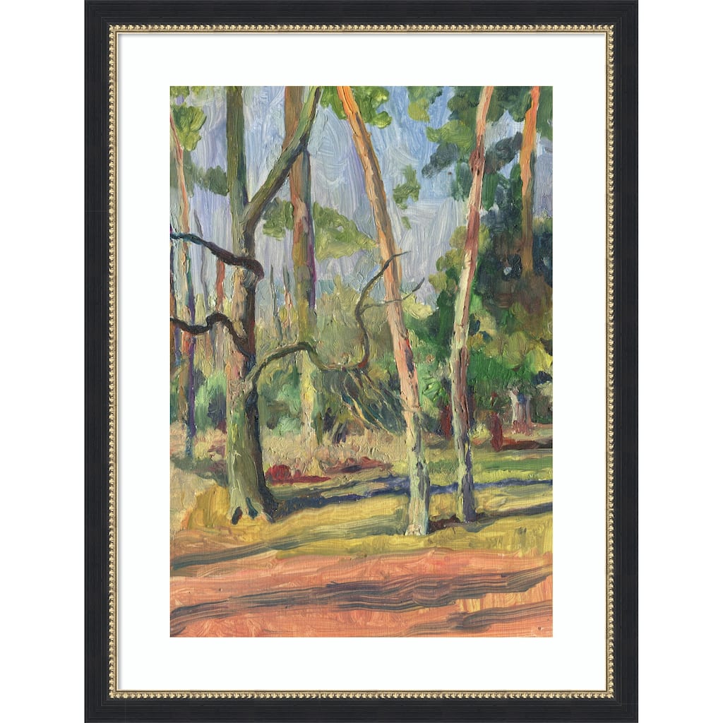 Pleinair landscape by Catalina Somolinos Wood Framed Wall Art Print