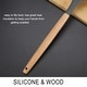 preview thumbnail 5 of 5, Silicone Soup Ladle Spoon 12.4 " One Piece Design Cooking Utensil - Gray - 12.4" x 3.1"(L*W)