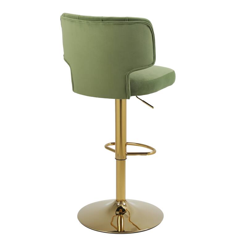 Adjustable Swivel Velvet Counter Height Chairs Set of 2 On Sale Bed