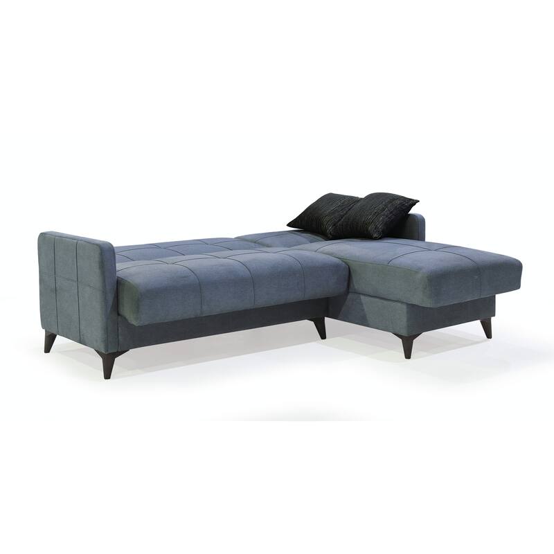 Lolita Fabric Convertible Sleeper Sectional Sofa