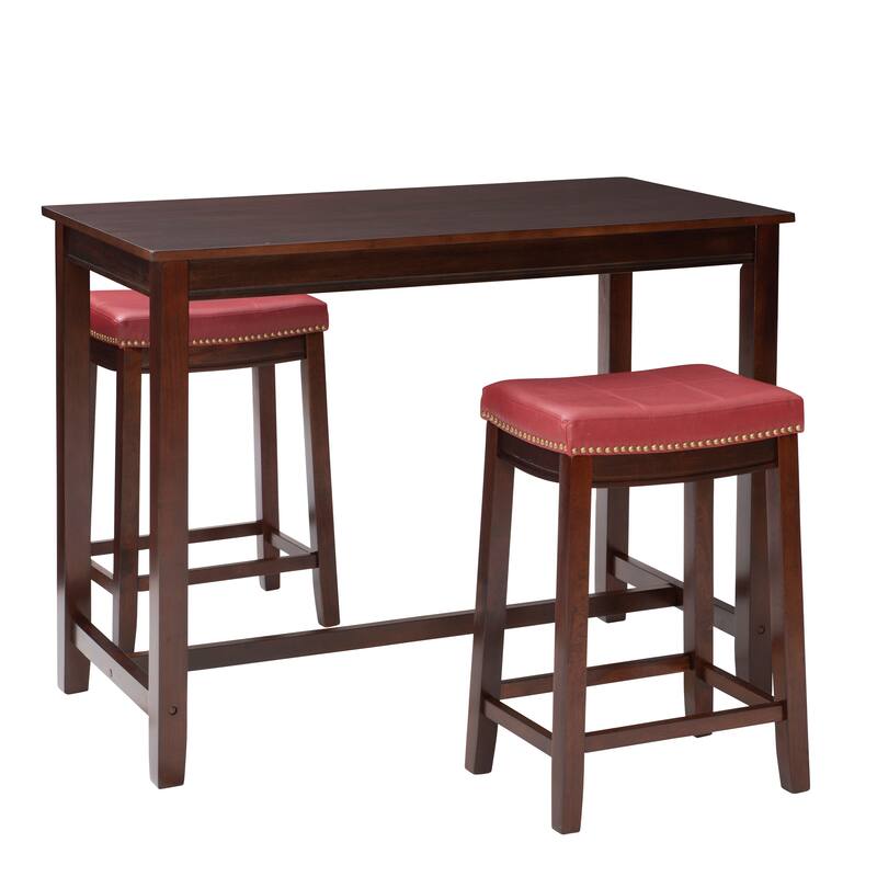 Bridgeport Wooden 3-Piece Counter Height Dining Set
