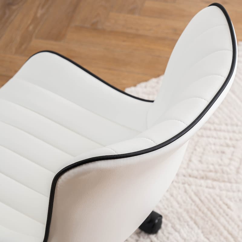 Ergonomic Office Chair Swivel Armless Desk Chair with Wheels