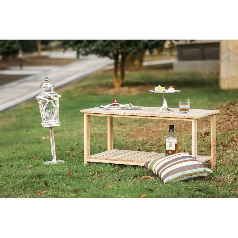 PATIO FESTIVAL All-WEATHER Adirondack Wooden Coffee Table
