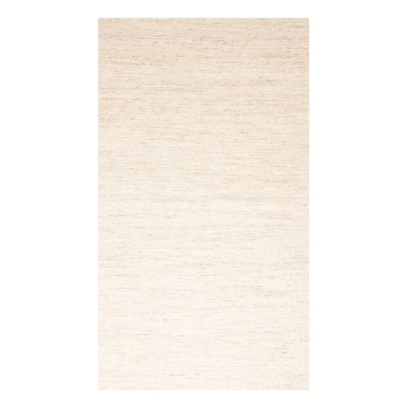 ECARPETGALLERY Braid weave Sienna Cream Wool Rug - 4'11 x 8'5