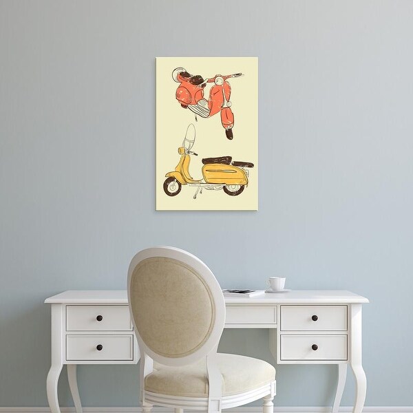 Easy Art Prints GraphINC's 'Scooter IV' Premium Canvas Art