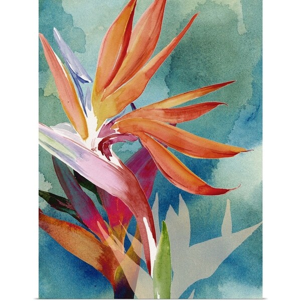"Vivid Birds of Paradise II" Poster Print