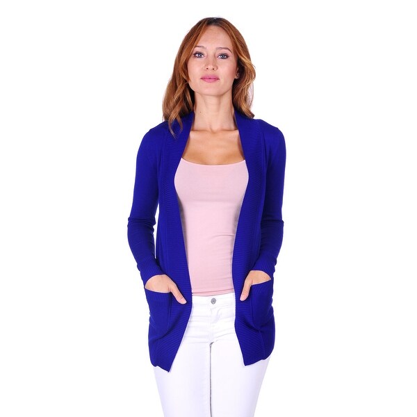 Simply Ravishing Women's Long Sleeve Open Knit Cardigan (Size: S - 2X)