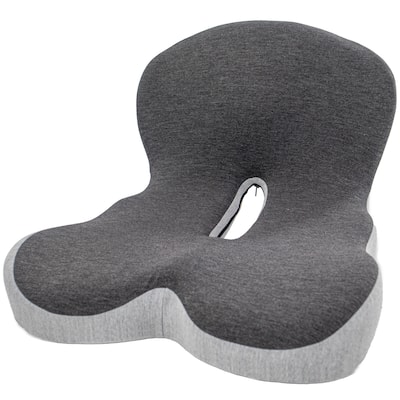 Ergonomic Memory Foam Seat Cushion with Lumbar and Back Support – Coccyx and Tailbone Pain Relief