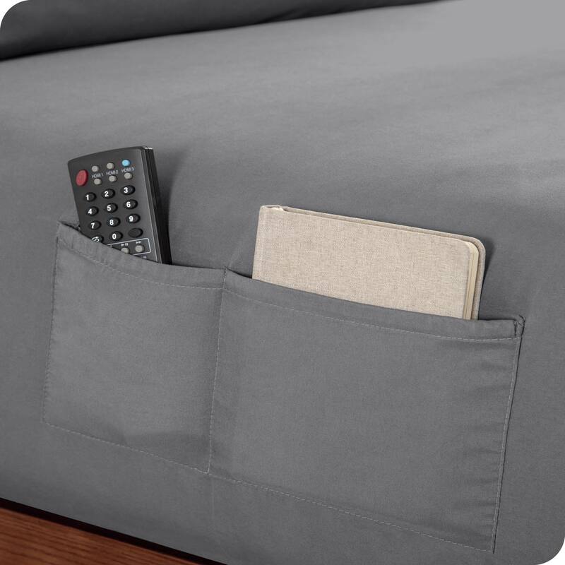 Bare Home Dual Pocket Microfiber Sheet Set