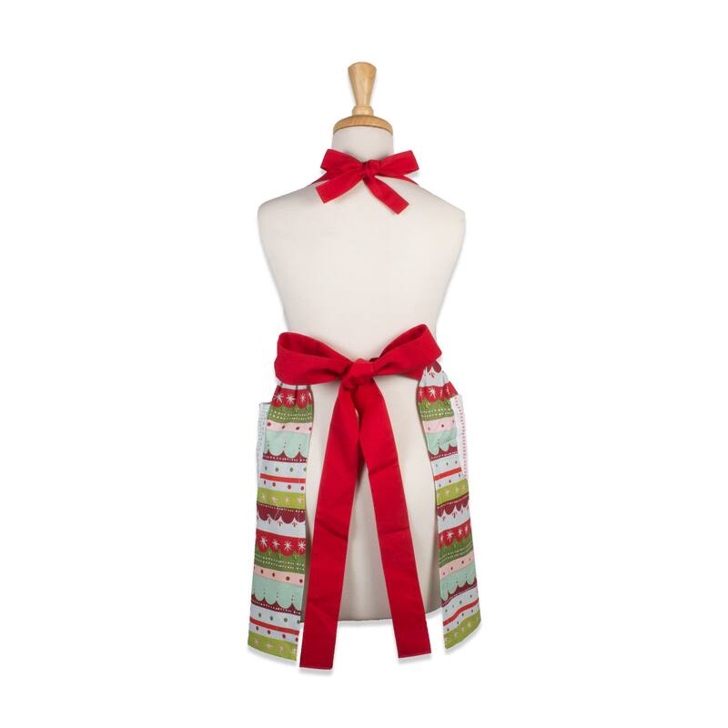 Design Imports Christmas Plaid Chef Kitchen Apron