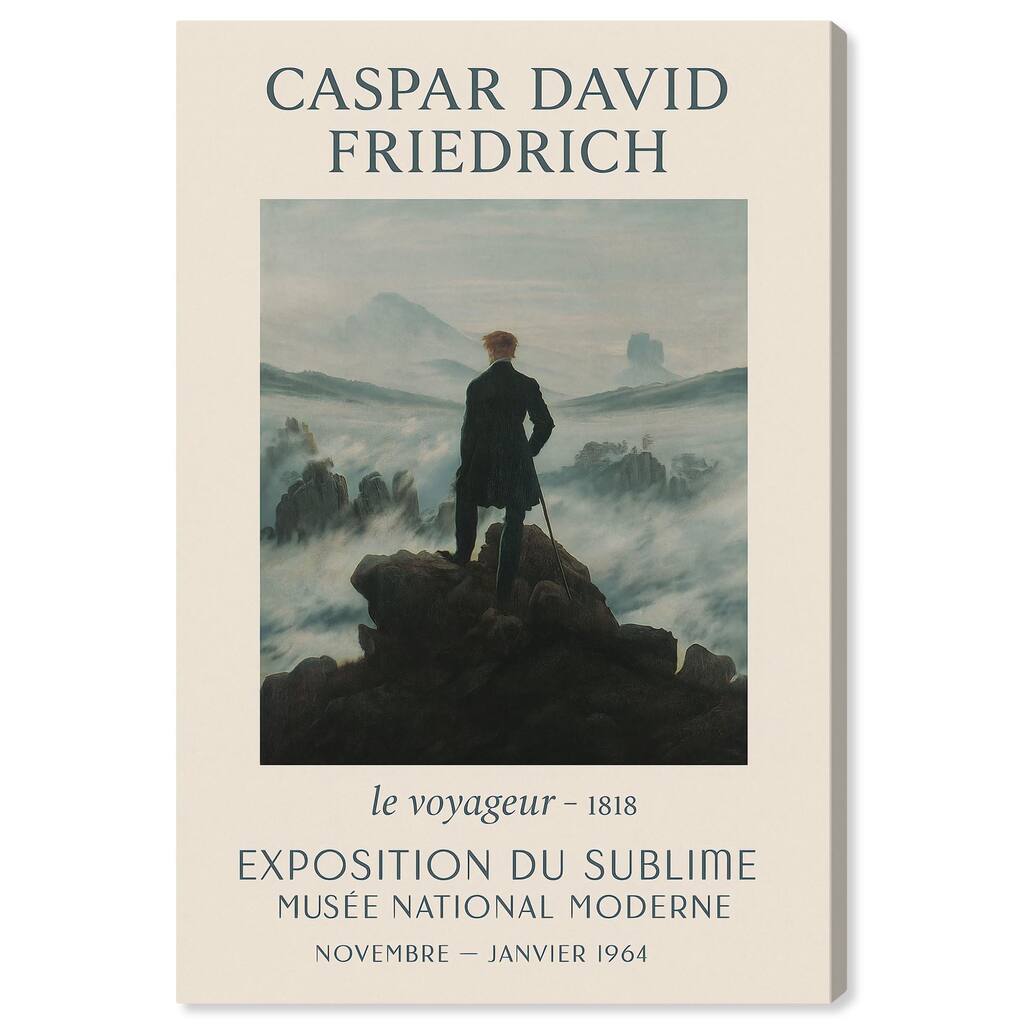 Wanderer Above the Sea of Fog Canvas by Art Remedy, Gallery Wrapped