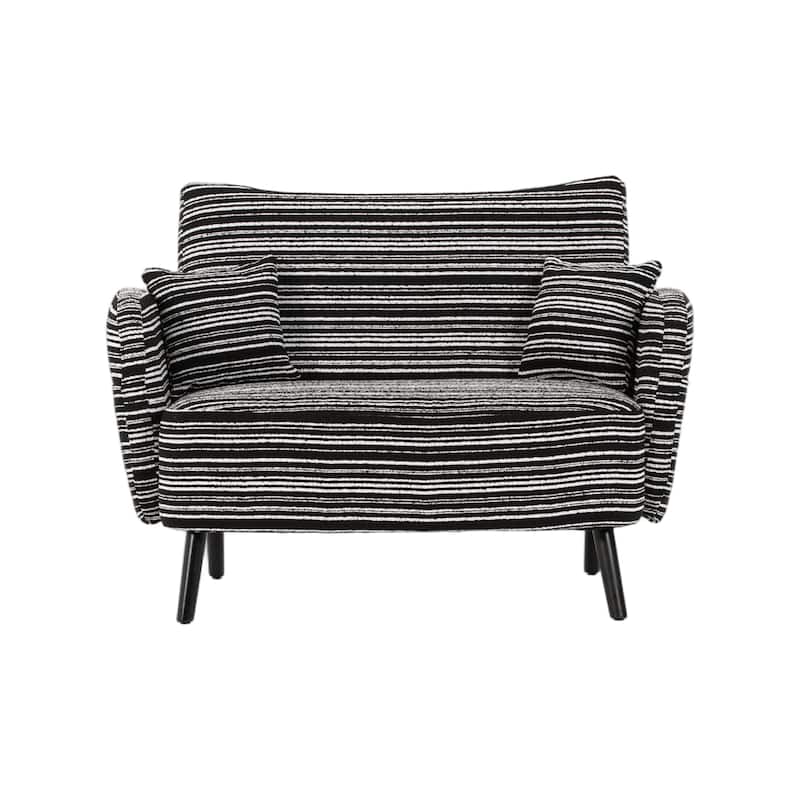 Modern style two seater sofa with ultra comfortable armrests