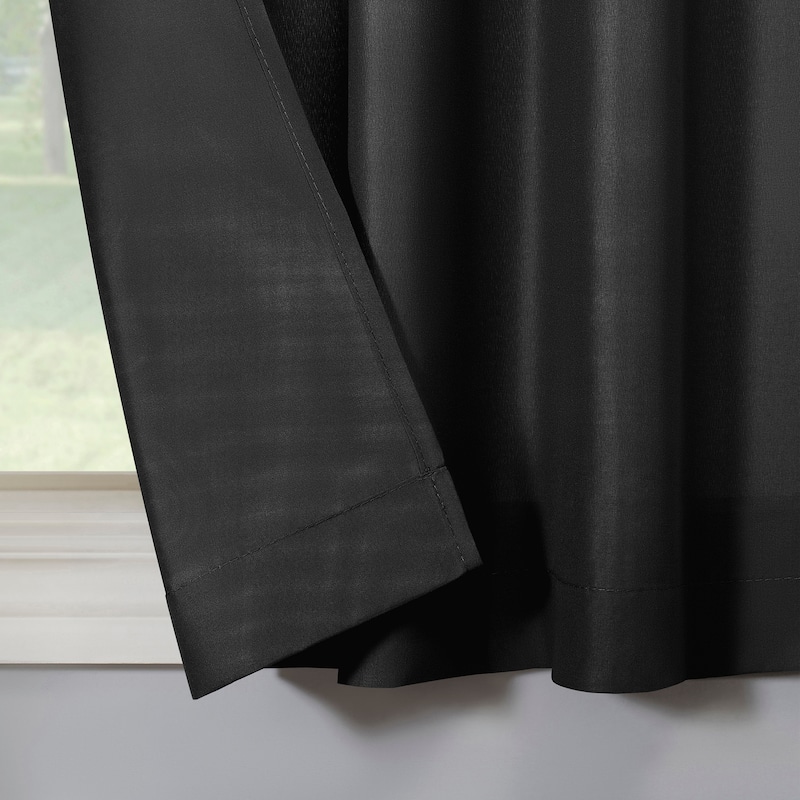 No. 918 Martine Microfiber Semi-Sheer Rod Pocket Kitchen Curtain Valance and Tiers Set