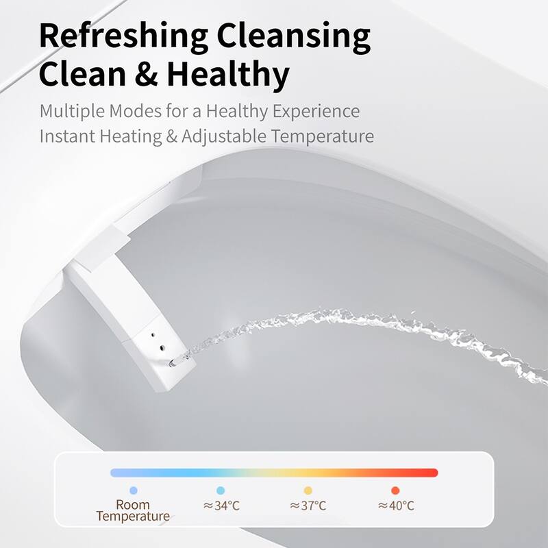 Smart Toilet Bidet One Piece Elongated with Built In Tank. Auto Open Close. Heated Seat. Warm Water. Dryer. CSA Certified