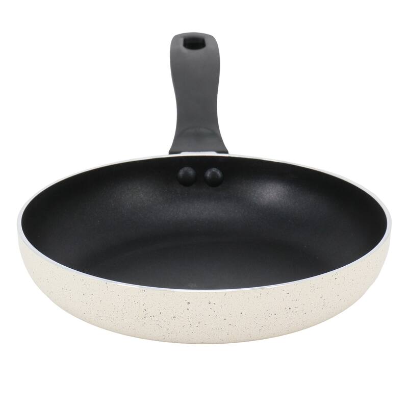 9.5 Inch Round Nonstick Aluminum Frying Pan in Linen