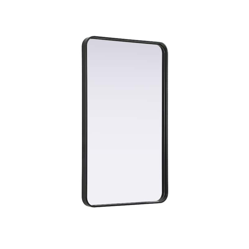 Elegant Lighting MR8A2440 Remy 24"W x 40"H Rectangular Flat Medium - Black