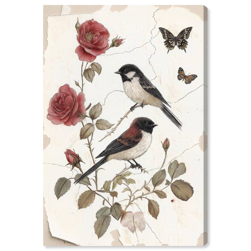 Birdsong and Bloom Canvas by Art Remedy, Gallery Wrapped - 30" x 45"