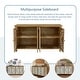preview thumbnail 14 of 14, GDF Studio - Marseille 60" Antique Natural 4-Door Carved Accent Sideboard