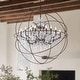preview thumbnail 5 of 15, 18-light Orb Design 43" Chandelier With Clear Crystals